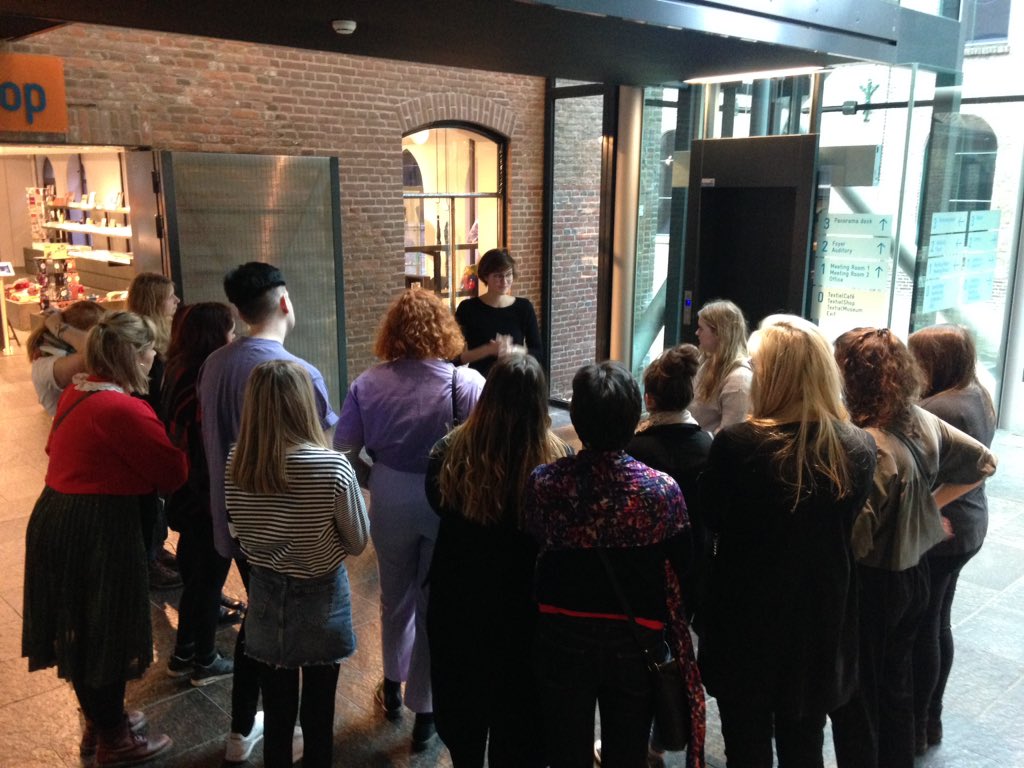 PopUpWorkshop's tweet image. Textiel museum Tilburg today for a tour of the museum and innovation lab @TextielMuseum @djcad #textiledesign