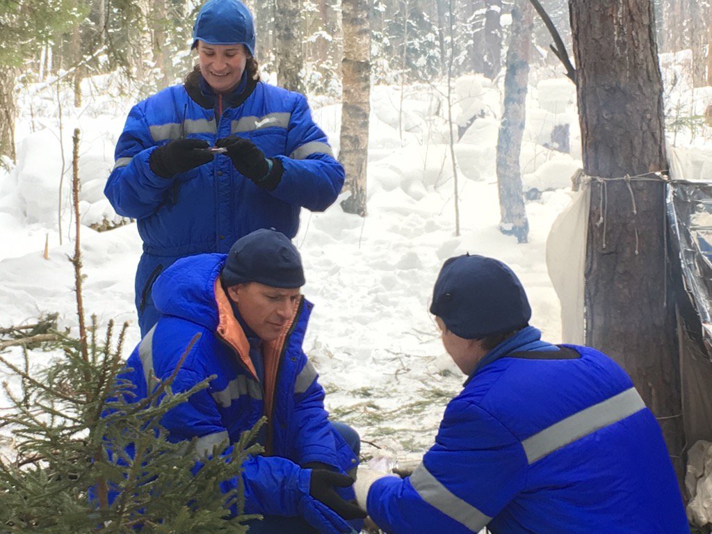 L'astronaute québécois David Saint-Jacques à l'entraînement, ce matin, près de Moscou.