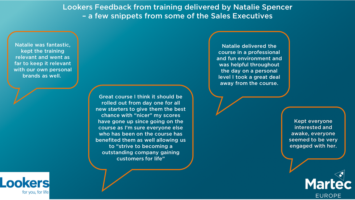 martec_europe's tweet photo. #FeedingBack Natalie received some fantastic feedback from @LookersVW @LookersGroup! It's always good to hear such great comments👍🎉 https://t.co/RwYE2nyNWC
