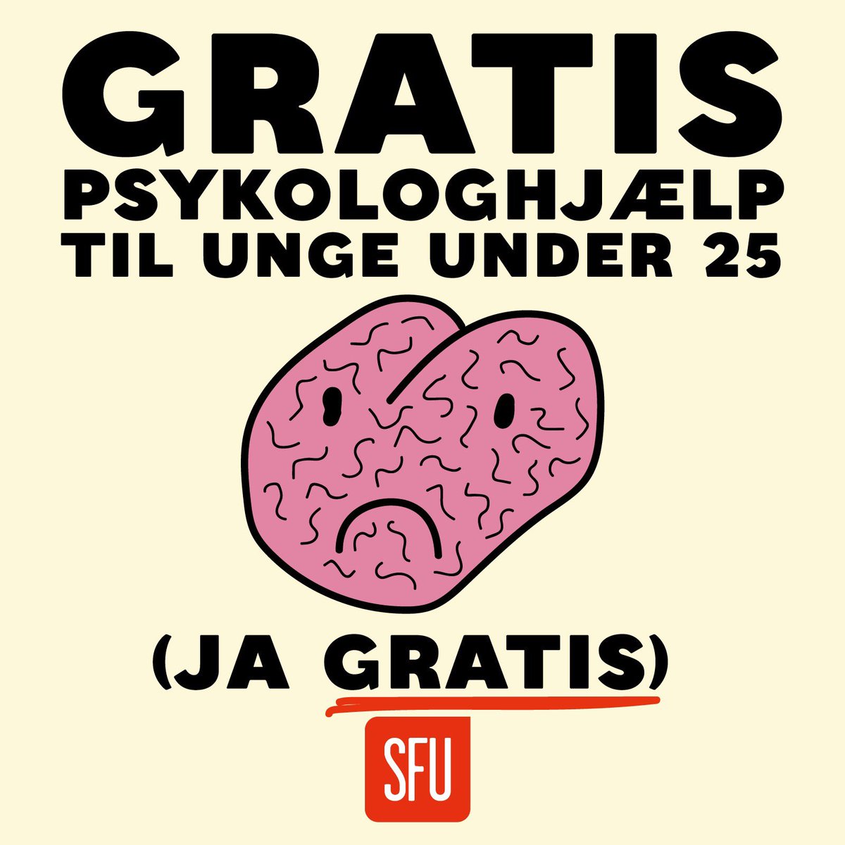 SF_Ungdom's tweet photo. . @SFpolitik og @SF_Ungdom kæmper for gratis psykologhjælp til unge! #skolevalg #stemSF #dkpol https://t.co/fvVp8BHhDg