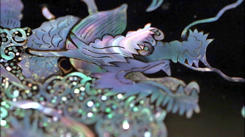 屛風　螺鈿細工　貝殻　目隠し 屛風 螺鈿細工 貝殻 目隠し