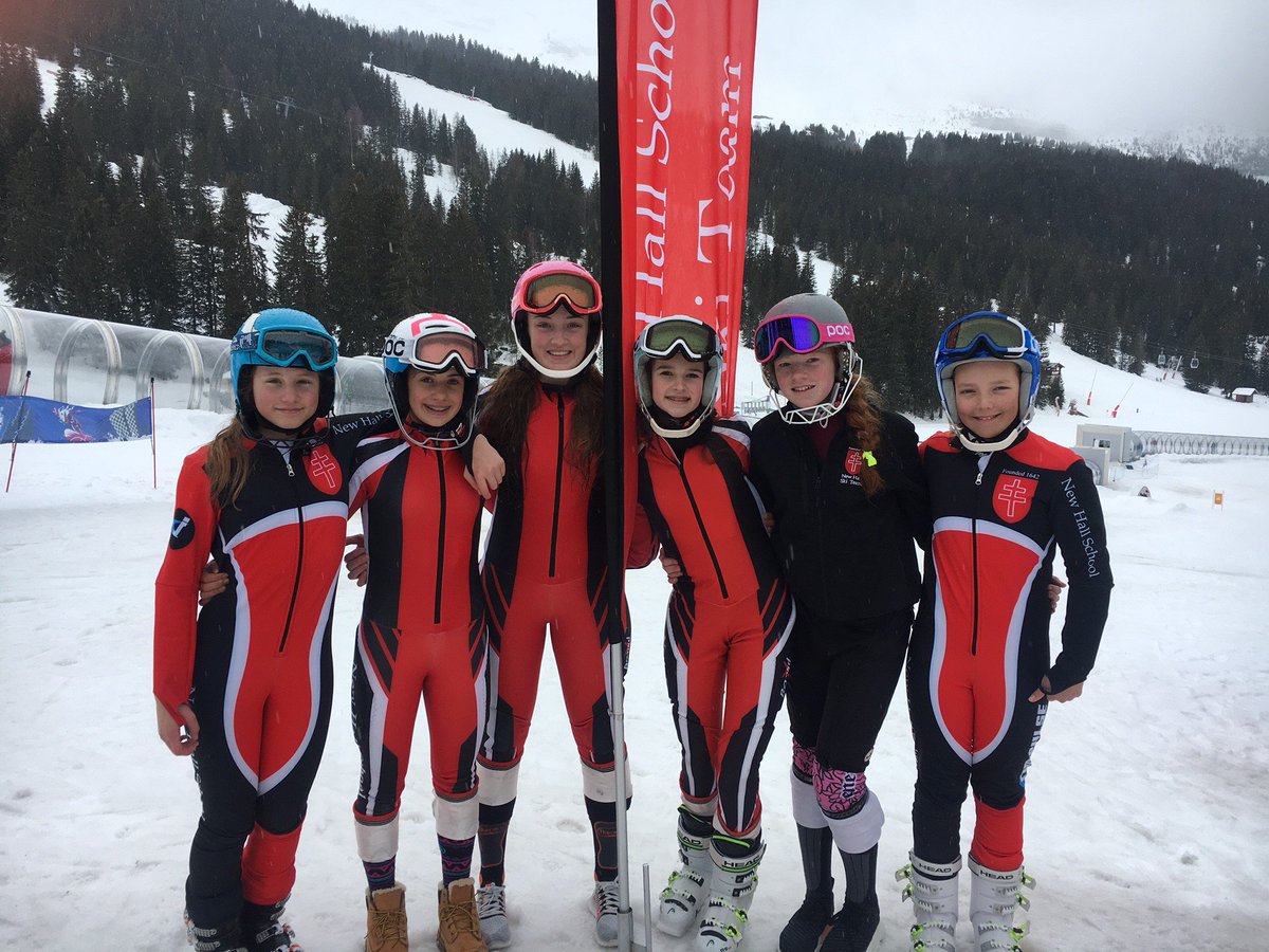 NewHallSchool's tweet photo. Some more photos of our champion skiiers from the last few days in Flaine at the British Schoolgirls' Races! @BSRaces #bsr2017 #BSiL https://t.co/T5AeGIex27