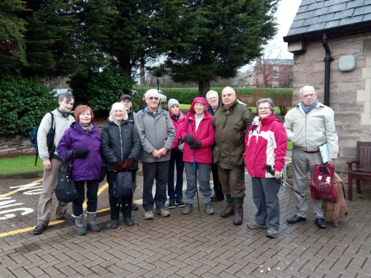 AmberValleyBC's tweet photo. Walking group - in partnership with #NHS at #Belper clinic ready for the off with leaders Maureen & David, new members welcome. #AVBCLive https://t.co/GeBGD9eWeN
