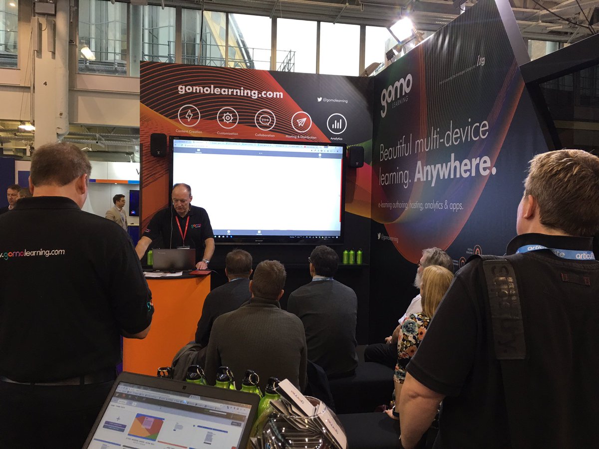 LayersOfDust's tweet photo. Hourly demos on the @gomolearning stand #LT17uk #standb16 https://t.co/odJNmZFx6c