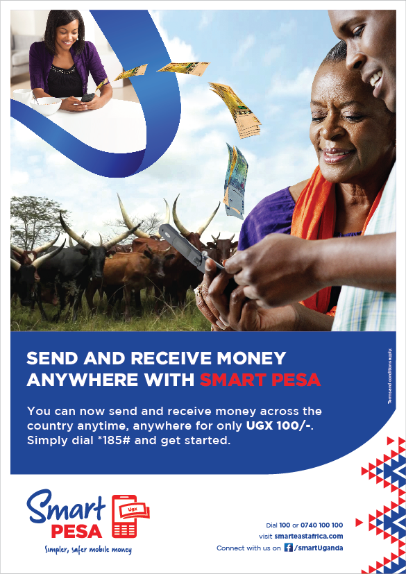 Smart_Uganda's tweet photo. Show your care by sending money to your loved ones at only 100shs with smart pesa. Dial *185# https://t.co/dJuVBQzpc1