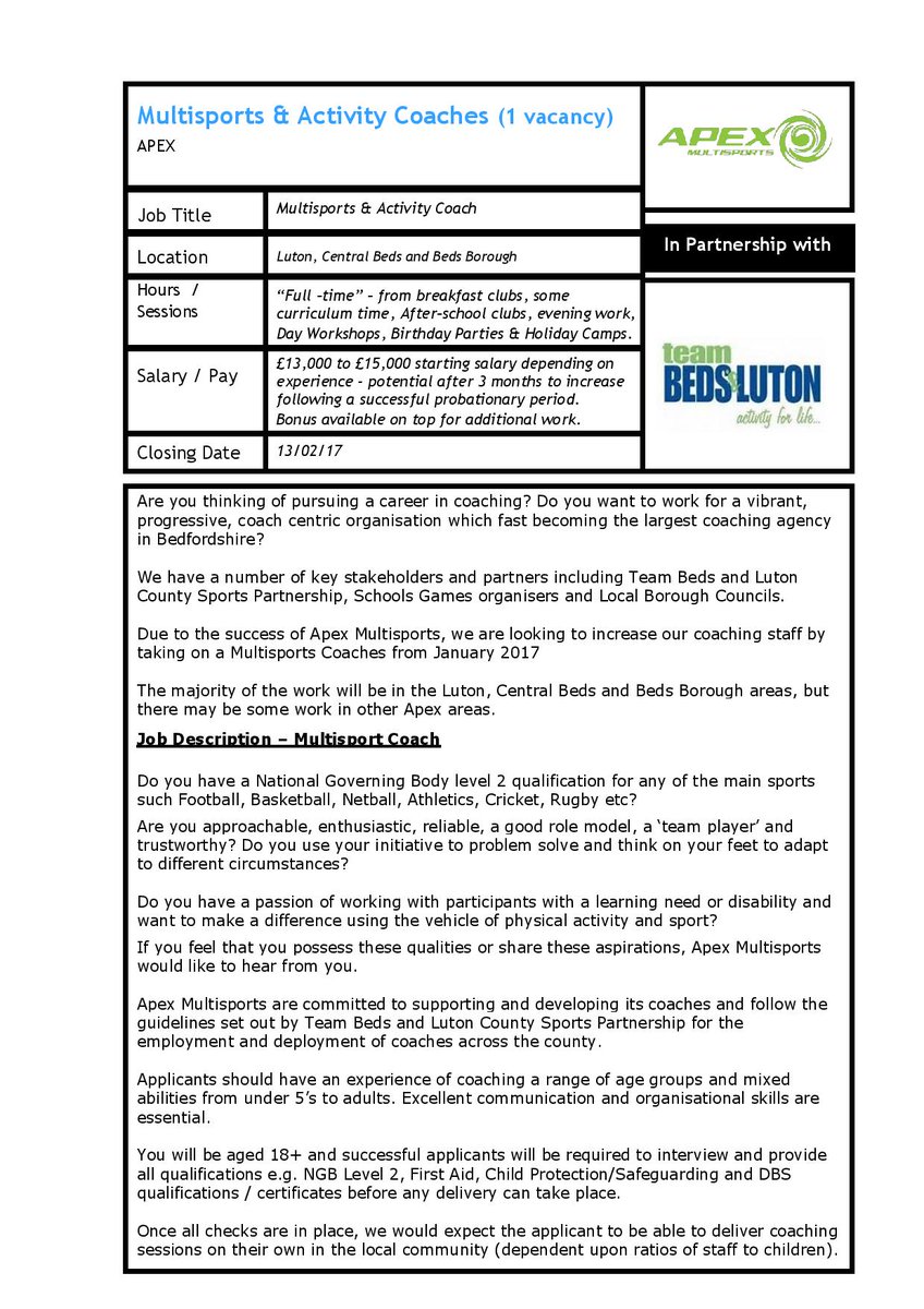 BeActiveBeds's tweet photo. Exciting Full Time Coaching Opportunity!! #coaching #wednesdaywisdom @ubcareers https://t.co/UuH9OyursZ