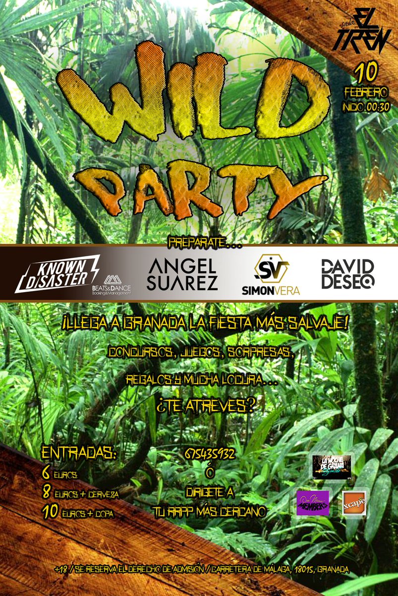 anamarin246's tweet photo. WILD PARTY VIERNES 10, ENTRADAS AQUII🎊🎉↙↙ https://t.co/RUmzeBDA3h