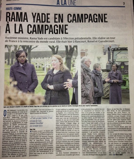 lafrancequiose's tweet photo. 📰Dans la #Somme, pour échanger sur la #ruralité
➡@ramayade, «1 femme qui privilégie l'écoute des petits, le terrain...» in #CourrierPicard https://t.co/U1fR5KCrh7