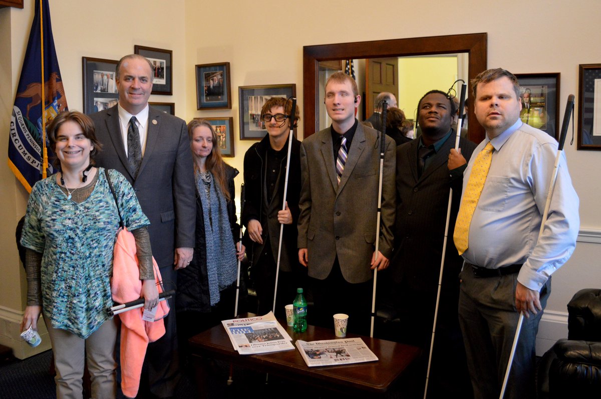RepDanKildee's tweet photo. Talked with Michiganders from @NFB_voice about ways we can ensure equal opportunity for blind Americans. #NFBW17 https://t.co/e8Kg23CR2M