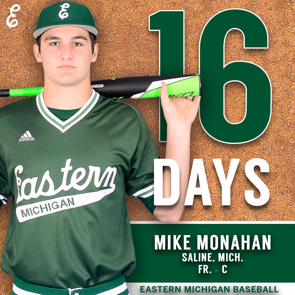 EMU_Baseball's tweet photo. 1️⃣6️⃣ days to Opening Day!! #EMUEagles #EMUBats https://t.co/UZCzUoBDEv