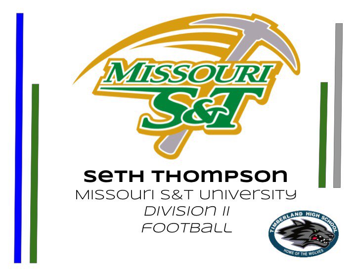 thsactivities's tweet photo. Seth will sign at 3:00 in the theater to play football at Missouri S&amp;T! https://t.co/aquF9QFAuu