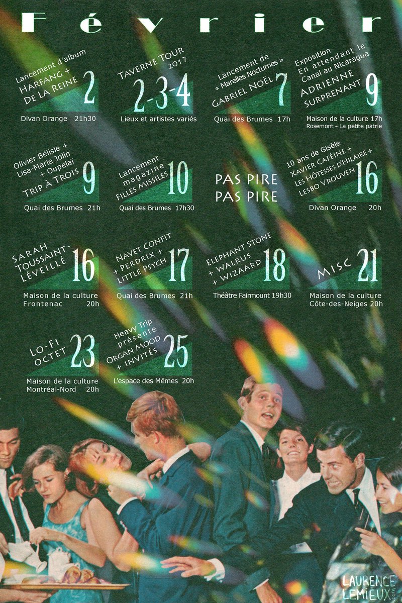 PASPIREPASPIRE's tweet image. Bonjour février! T'es gris et froid mais tu nous réserve plein de belles soirée! Artwork: @LaurenceLemieux 🙌