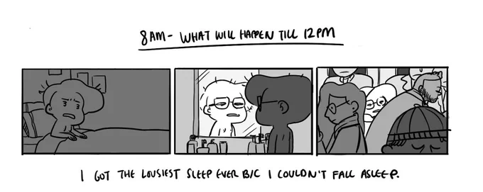 Apparently today is hourly comics day...? But lol yeah having a long day so far 