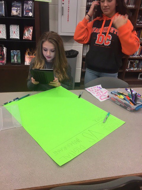 misstriwedi's tweet photo. Digital Citizenship Awareness Project in full swing. Shout out to Period 4!! #FinalProject #DigitialCitizenship #CGMSN #8thgraderocks https://t.co/Y63AFOXgw8
