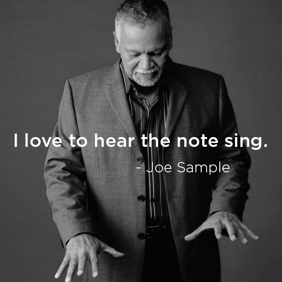 A legend remembered on his birthday. Happy Birthday Joe Sample.   