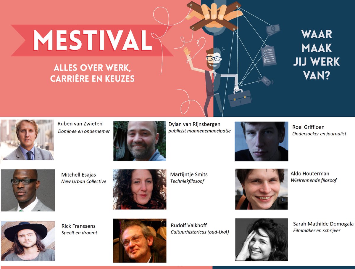 Deze gasten staan op hoofdpodium #Mestival 10 februari <a href="/DeRodeHoed/">Rode Hoed</a>
Info: mestival.nl  
Tickets (€15): bit.ly/2ifQR4n