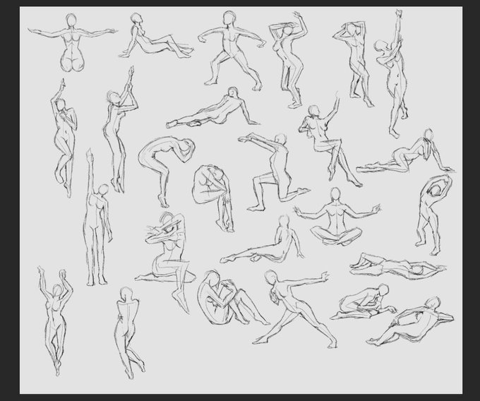 Results from today's pose practice stream. An hour in total. :) 