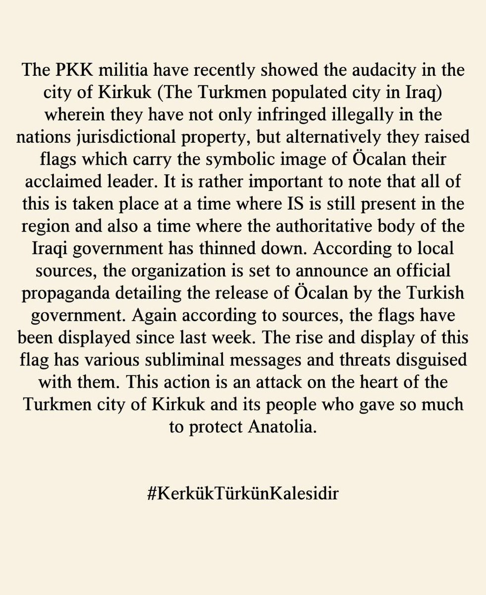 ayayayseler's tweet photo. WHAT IS PKK's BUSSINES IN KIRKUK? #KerkükTürkünKalesidir https://t.co/dJB1vP5IPQ https://t.co/1rQiOSgdca