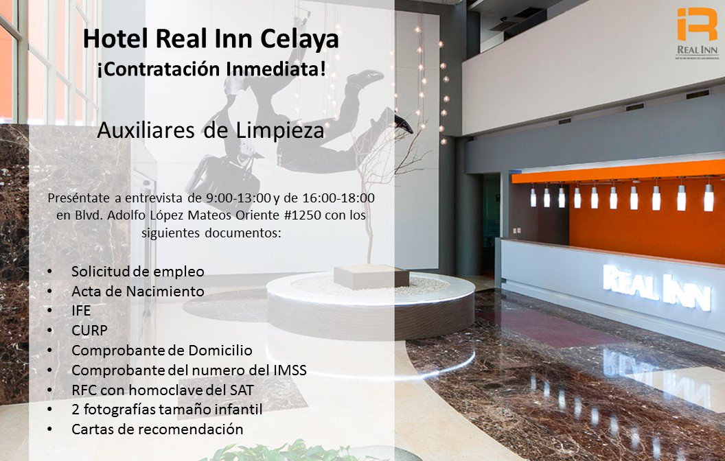 Talento_CRH's tweet photo. Presentante directamente a entrevista con solicitud elaborada #Celaya #empleo #HotelRealInn https://t.co/tBEyGODI7f