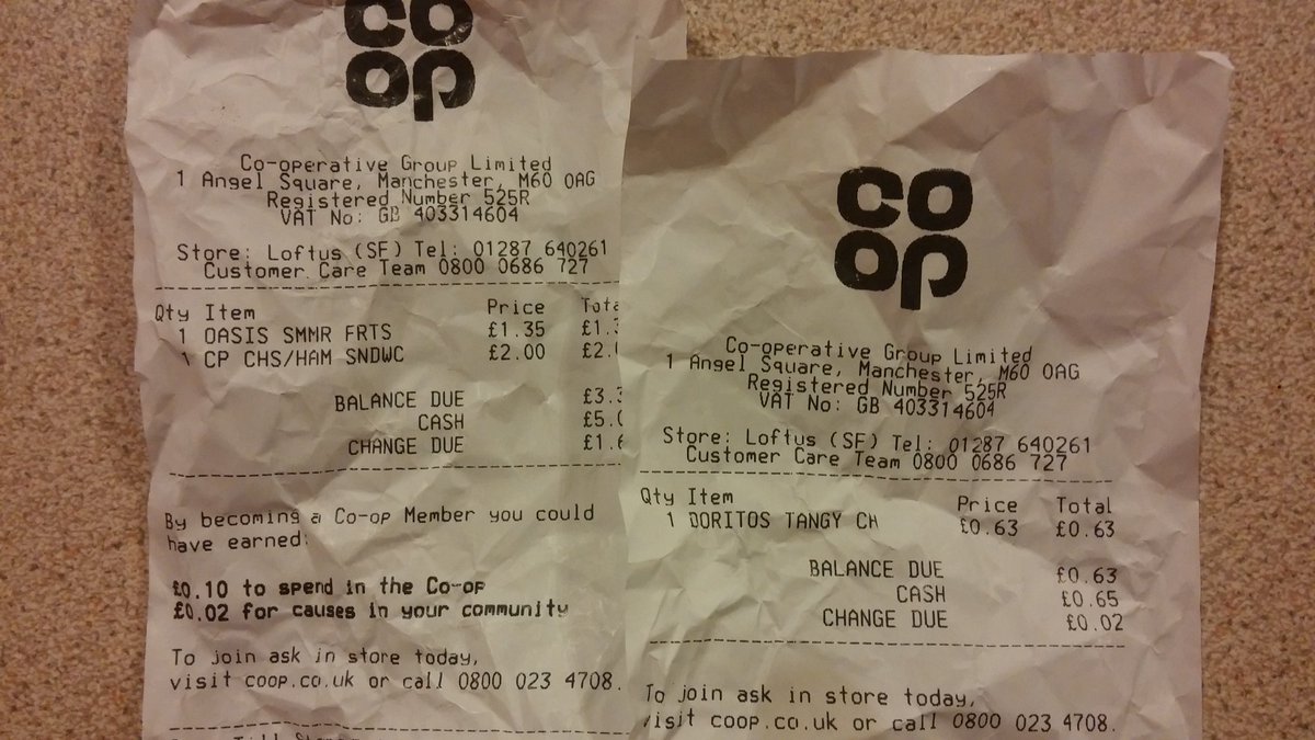 1stLoftusGuides's tweet photo. @coopukfood shmae on you! Charging a brownie more for her meal deal as the store assistant told her she had to put it through in two parts! https://t.co/QSr3DIX8eY