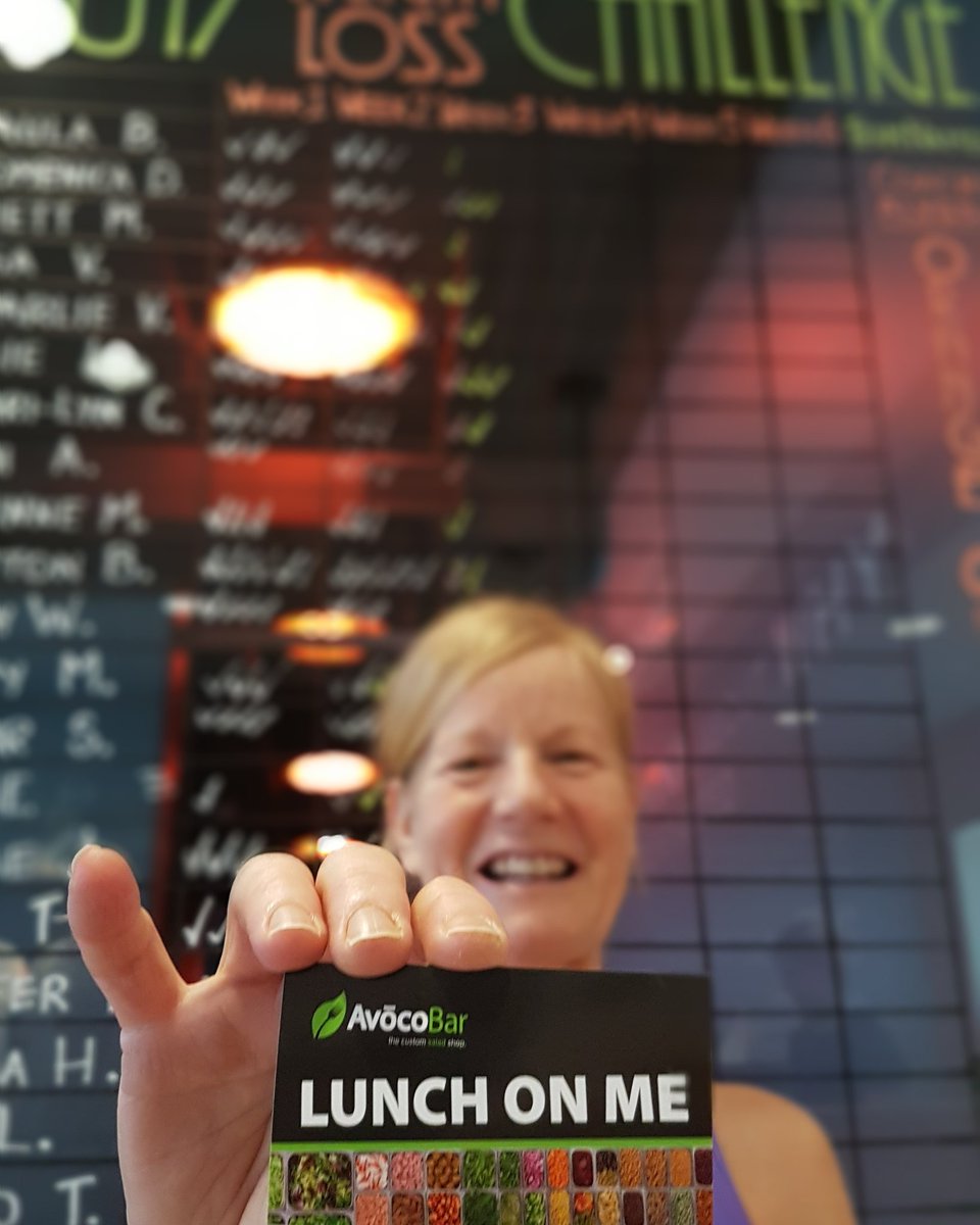 OrangeBarrie's tweet photo. Charlie V your positive attitude & encouragement is felt throughout the studio. Here's lunch on us #AvocoBar on Collier Street! #bonapetite https://t.co/WrjOZxg7qs