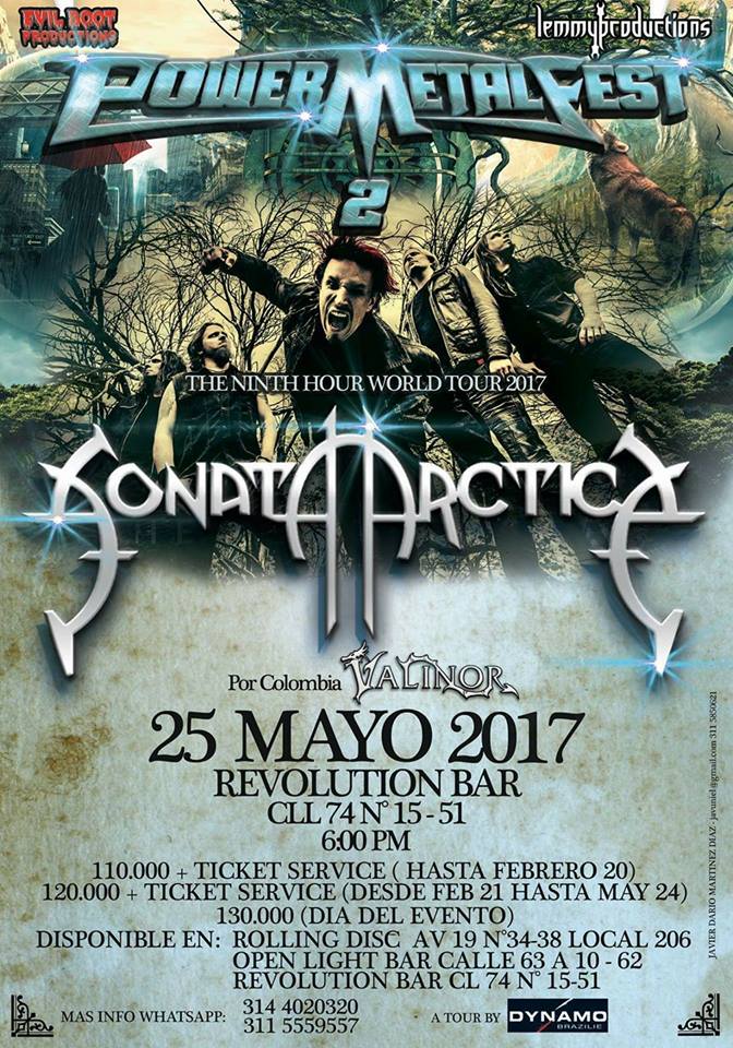 BombaCultural's tweet photo. Llega la segunda edición del #PowerMetalFest y en esta oportunidad @SonataArctica y @ValinorBand bandas invitadas
Un evento #LemmyProdutions https://t.co/QFjLbuUdeq