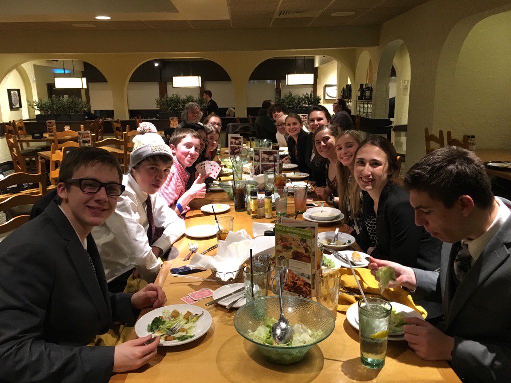 Thank you <a href="/olivegarden/">Olive Garden</a> for a delicious post mock trial dinner! #IThinkWeNeedMoreBread