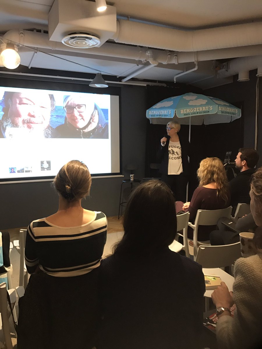 @ZrileB from <a href="/migrantsorg/">Migrants Organise</a> here to "agitate" us &amp; open our perspectives at our European Ben &amp; Jerry's conference