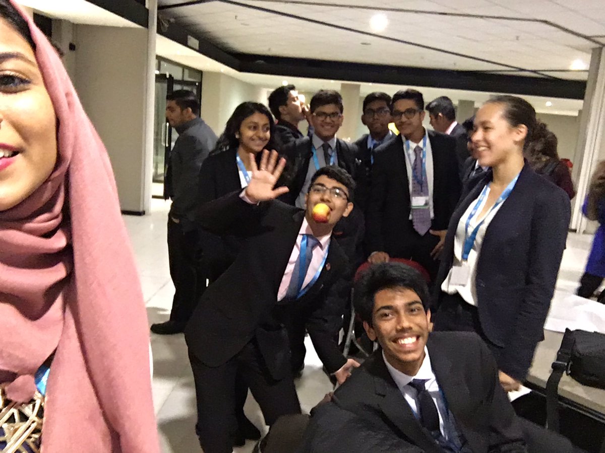 zahra_tejani's tweet photo. So excited to be done early today! #ISTmun17 https://t.co/BlCuuVZU8b