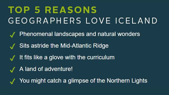 RayburnTours's tweet photo. Top 5 reasons #Iceland is oh so appealing for #geographers https://t.co/obZlDJKepA #landofadventure #ukGEOGchat https://t.co/tgNC9ApkDv