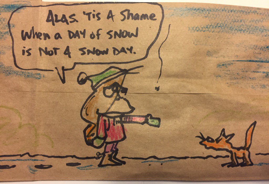 drmaypole's tweet photo. Near miss #snowday. The tragedy of it all. #snow #winter #kidlogic #schoolison https://t.co/hEVQv3OWM0