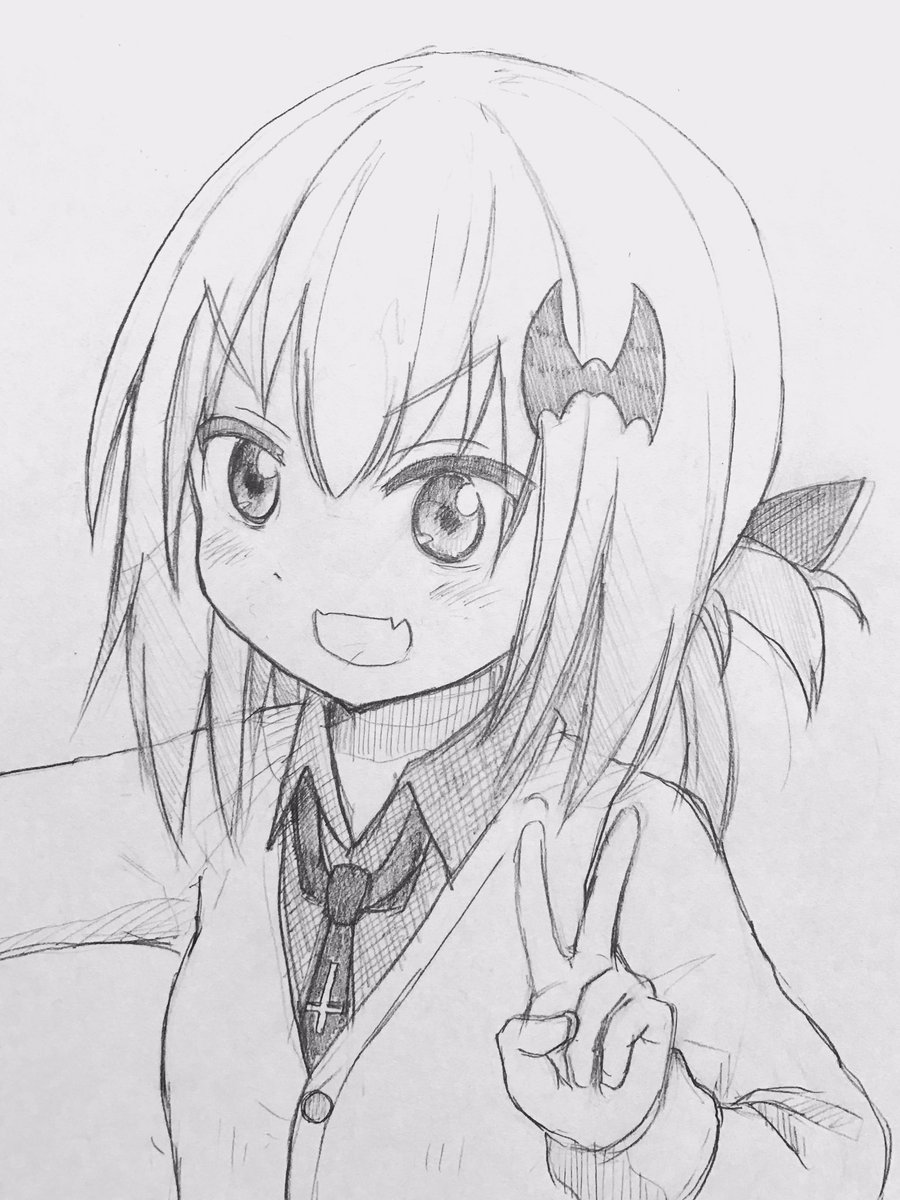 memcpy0's tweet image. サターニャ描いた

#ガブリールドロップアウト 
#サターニャ