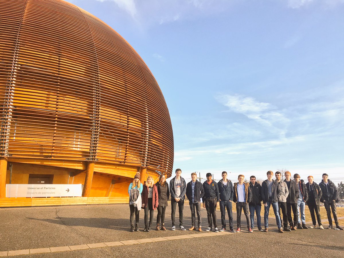 wyhighphysics's tweet photo. Great morning so far at CERN visiting the exhibitions. Now time for our tour!! #CERN2017 @WyHighAcademy https://t.co/9qupxTbfwg