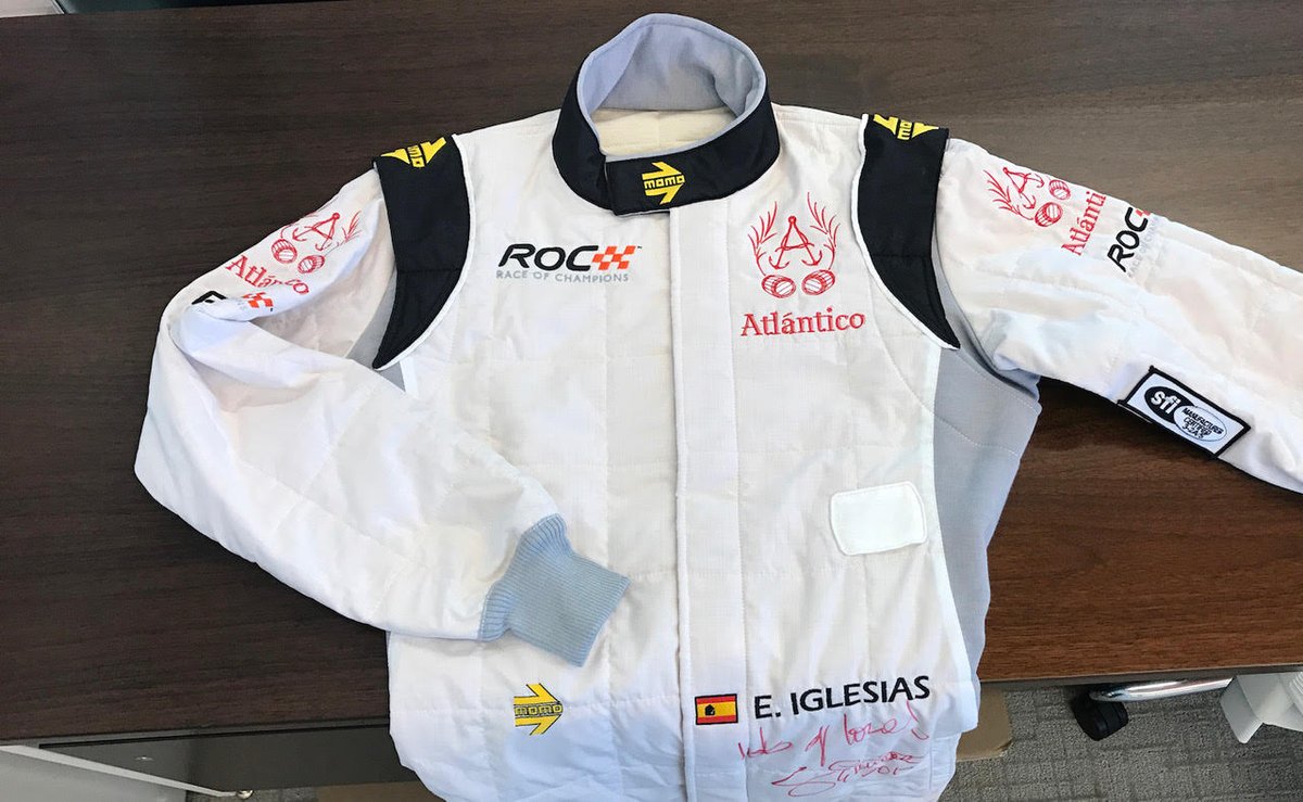 Bid on this unique new addition to the ROC Charity Auction. A signed/worn race suit by <a href="/enriqueiglesias/">Enrique Iglesias</a>! jumblebee.co.uk/2017raceofcham…