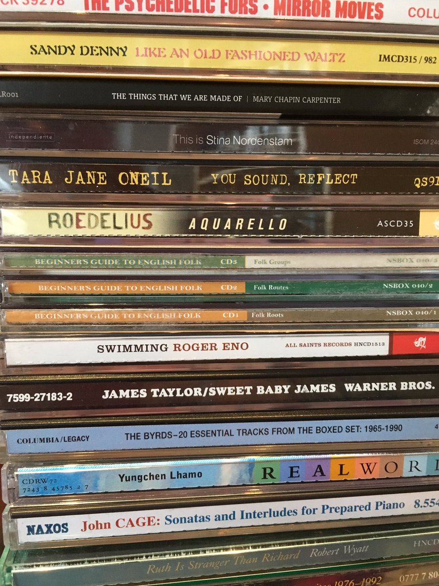 KIbooksandmusic's tweet photo. New in on CD inc #SandyDenny #RogerEno #TalkingHeads #Rodelius #JohnCage #RobertWyatt #ILoveS #Sheffieldissuper https://t.co/jvY2a6lbAo