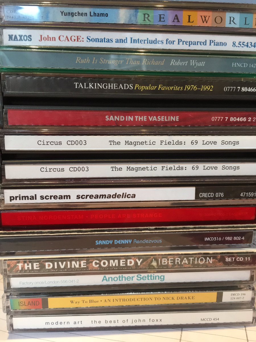 KIbooksandmusic's tweet photo. New in on CD inc #SandyDenny #RogerEno #TalkingHeads #Rodelius #JohnCage #RobertWyatt #ILoveS #Sheffieldissuper https://t.co/jvY2a6lbAo