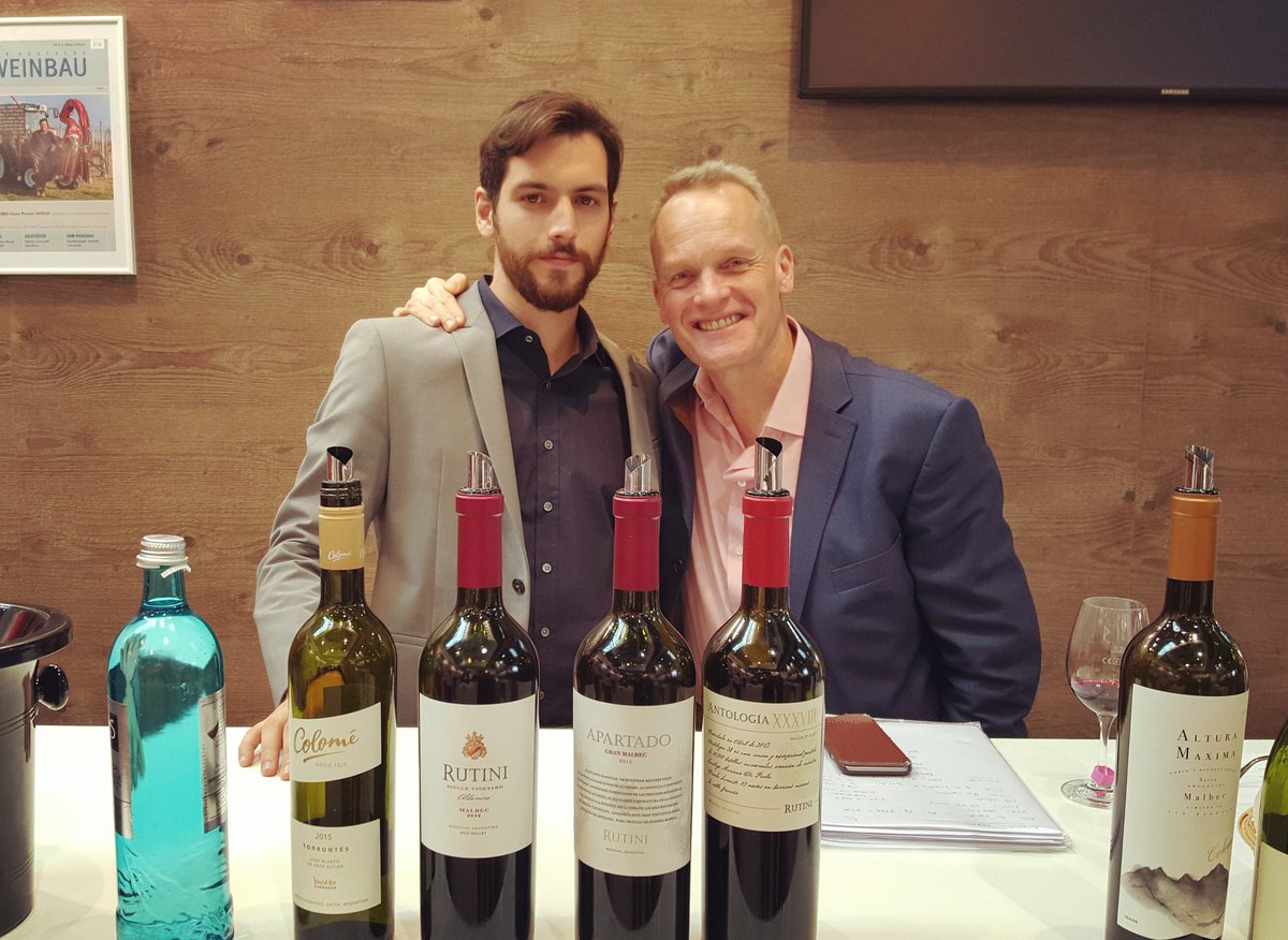 <a href="/leacabrini/">Leandro Cabrini</a> with @Timatkin at ProWein 2016. Tim was presenting some Argentine Wines in his Masterclass.
