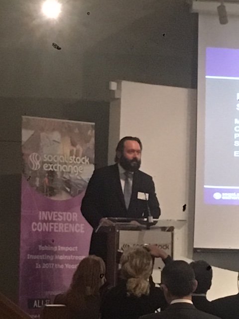 ImpactAcademyEn's tweet photo. Our CEO @tomcarruthers thanking panellists and moderators. #SSXinvconf #investinchange https://t.co/1mhlJONjZs