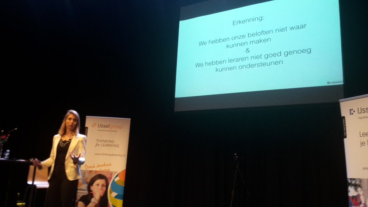 #ijsselgroep Claire Boonstra, leerkracht centraal, hoe organiseer je dan het onderwijs (systeem ) op een andere manier?