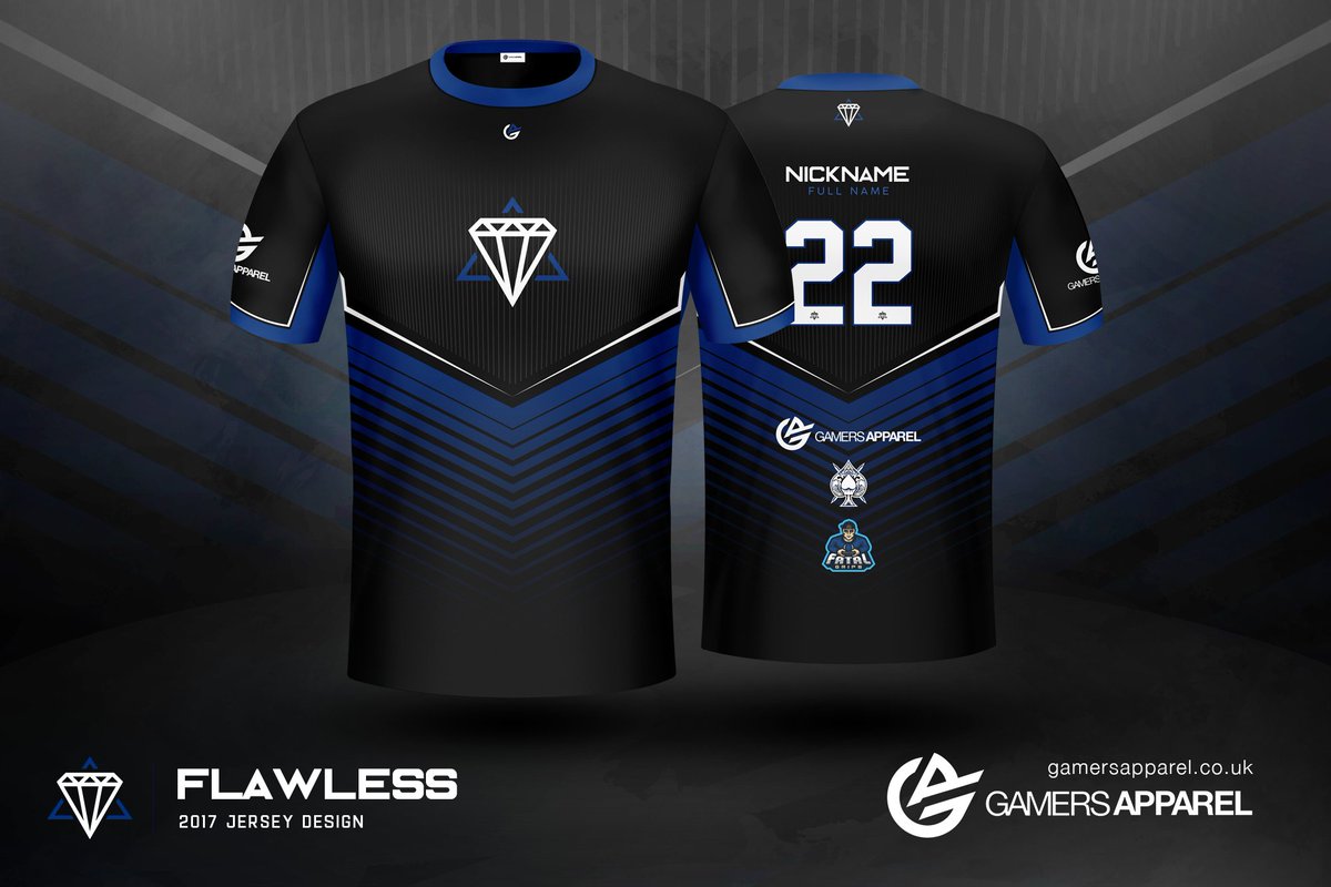 FlawlessGamingI's tweet photo. Wir teilen heute unser Jersey für 2017 mit euch von @GamersApparel! Ein großes DANKE an GA, die uns all dies ermöglichen! 

#FlawlessFamily https://t.co/fh8UZLnvK8