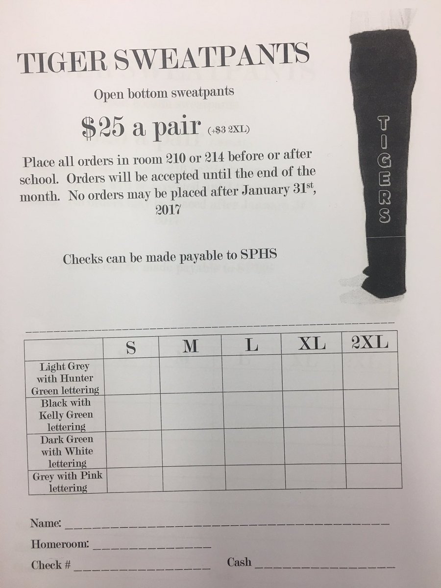 SPHSClass2017's tweet photo. Seniors, the sweatpants sale has been extended until Friday. Don't forget to get your orders in!! https://t.co/AGW8n37jcI