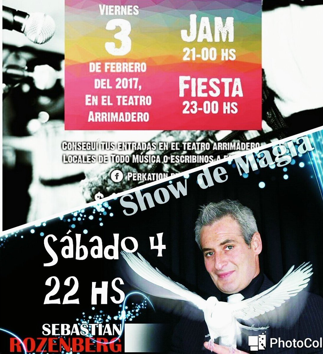 elarrimaderonqn's tweet photo. #Finde en @elarrimaderonqn ! VIERNES 3: #Jam + #Fiesta de #Perkation junto a Santiago Vázquez. SÁBADO 4: #NochesMagicas con @rozenbergnqn https://t.co/LdlUIBvbnT