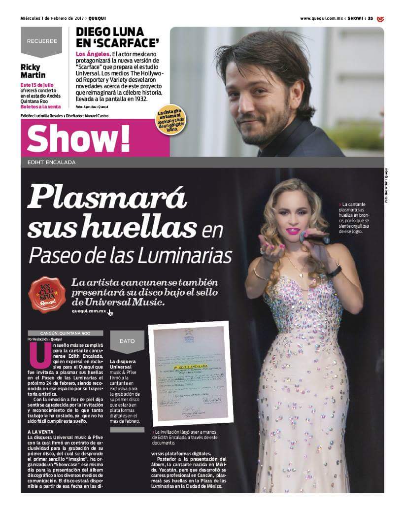 EdithEncaladaMX's tweet photo. iGracias a Dios 🙏 porque todo lo bueno hace posible! Con emoción🎤 comparto ésta noticia @UMusicMexico @PfiveMx @luminariass @PeriodicoQuequi https://t.co/989kYUwNbP