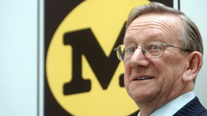Supermarket founder #KenMorrison dies aged 85. Feel I should go buy something from his 'shop' as sign of respect. bbc.co.uk/news/business-…