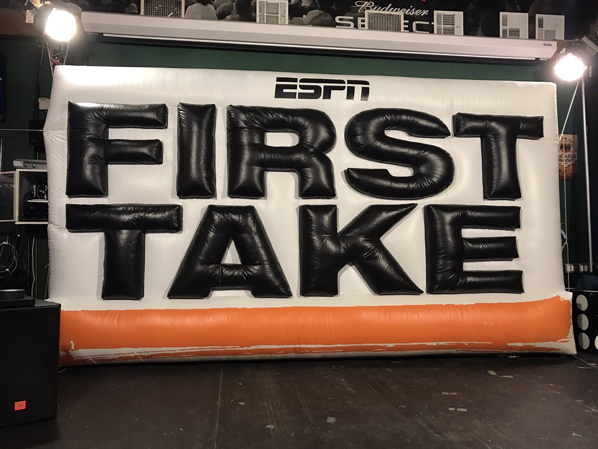 LuckysPub's tweet photo. Doors open for @FirstTake in just 20 minutes! Tweet us your photos if you're headed to the LIVE broadcast! https://t.co/N8QxRZD7iw