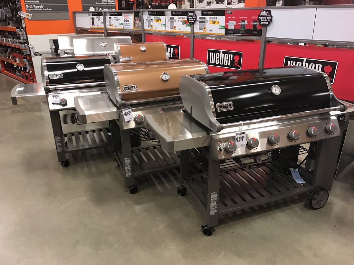 stacyp3006's tweet photo. New line up of Weber Genesis 2 grills  at The Home Depot Fort Gratiot @BruceSimon60 @THDFortGratiotM @ https://t.co/I8Pt2C4VBY