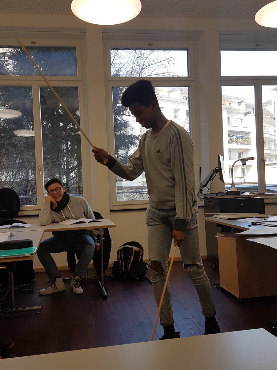baselcomp's tweet photo. #bccSchoolProject: Some impressions of today's school visit - our #bccFinalist @LucaMartin at the Gym. Kirschgarten https://t.co/tbBjK8Qcvw
