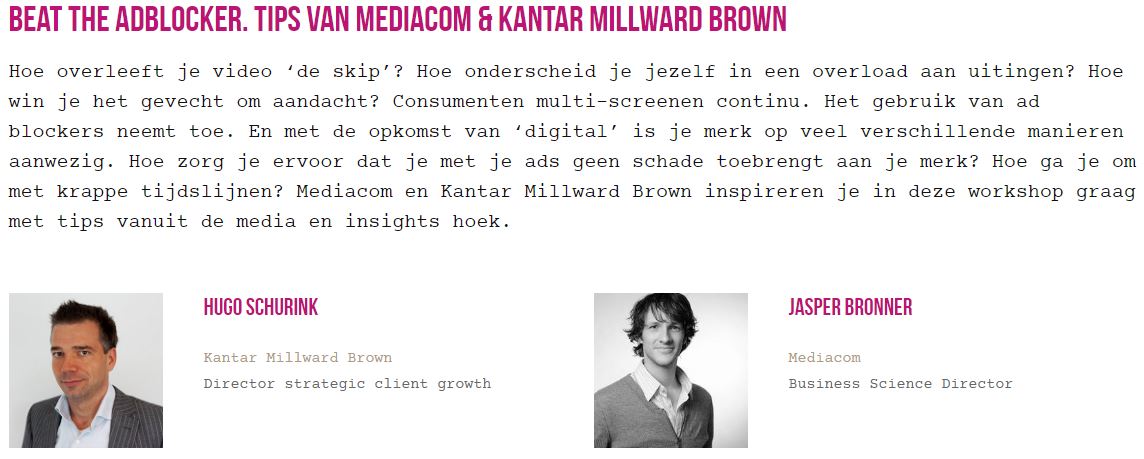 Hoe haal je het maximale uit je #digital #advertising budget? Kom morgen op #MIE17 om 13.45 naar onze workshop voor tips &amp; tricks!