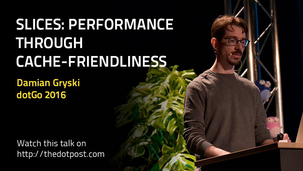 thedotpost's tweet image. We just published Damian Gryski @dgryski talk from @dotGoEu 2016 at thedotpost.com/2016/10/damian…