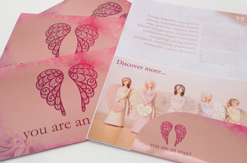 A fabulous new folder produced on behalf of Gaeltag Keltika left our studio - keep your eyes peeled for 'you are an angel' products!